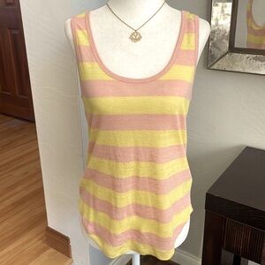 NWOT Striped Banana Republic Linen Blend Tank